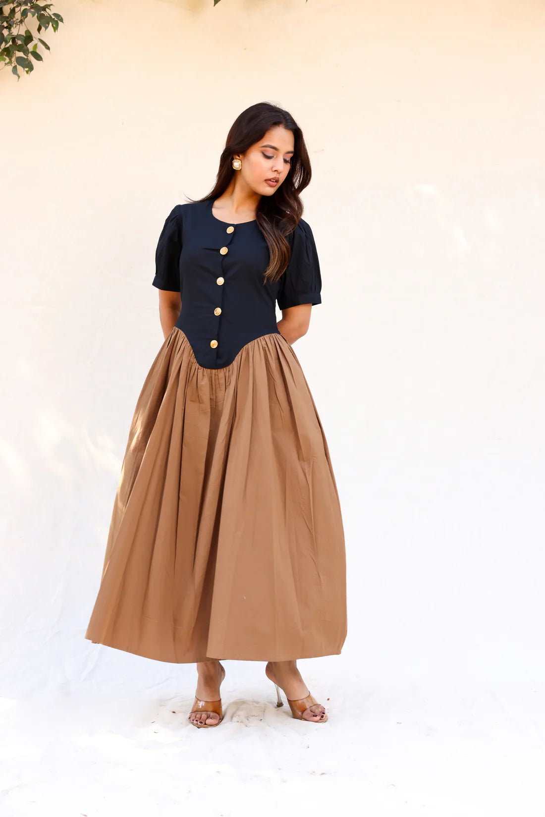 Aura Brown Dress