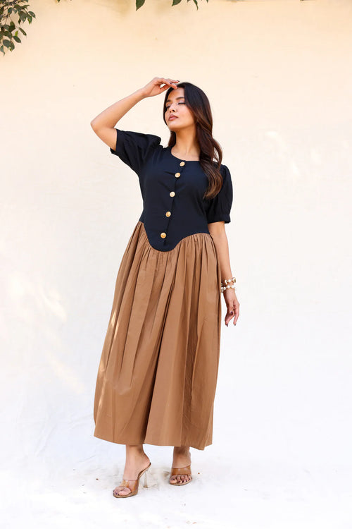 Aura Brown Dress