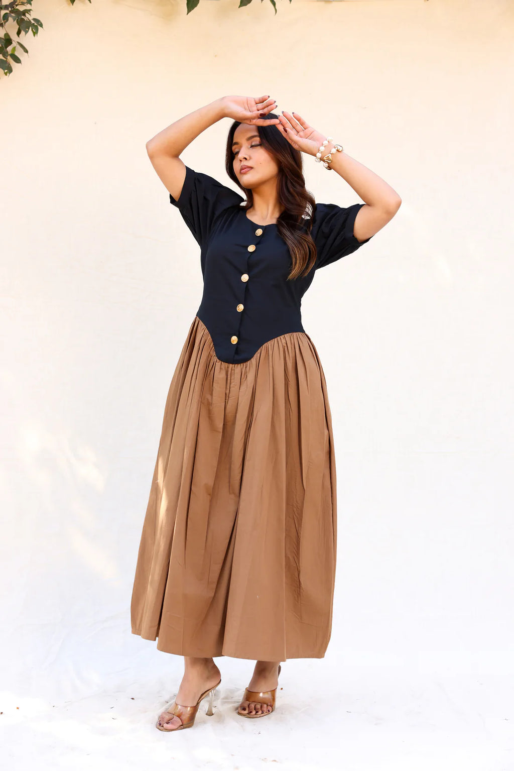 Aura Brown Dress