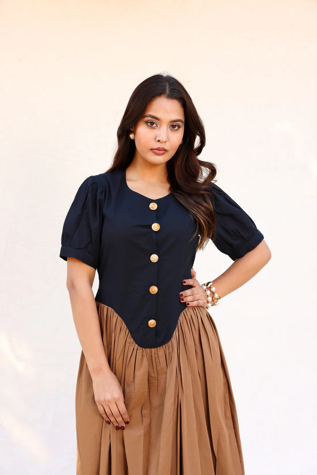 Aura Brown Dress