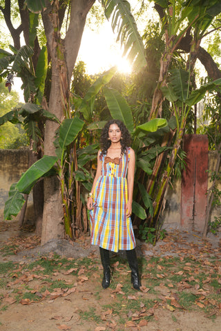 Willow Plaid Print Dress