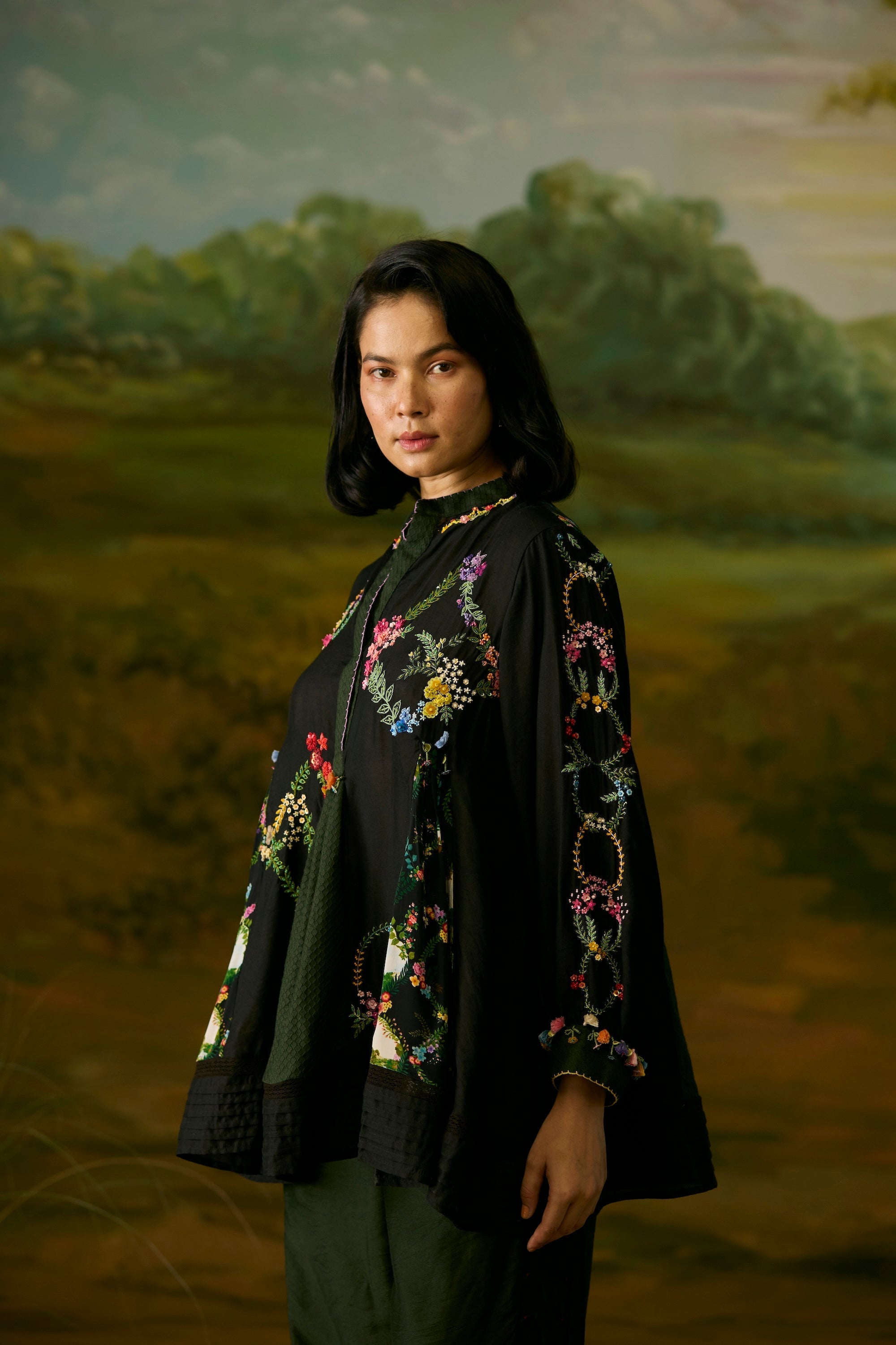 Onyx Embroidered top