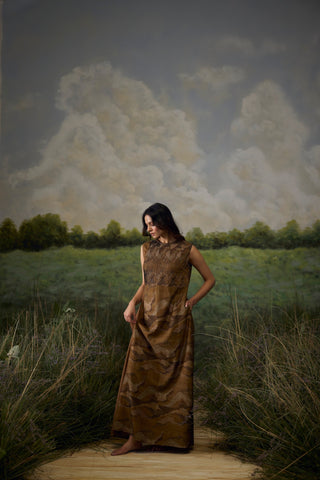 Sand Pintuck Dress