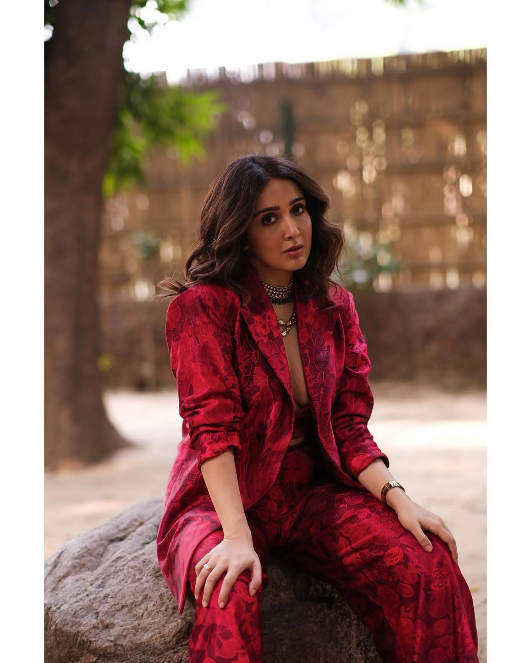 Firey Red Pant Set