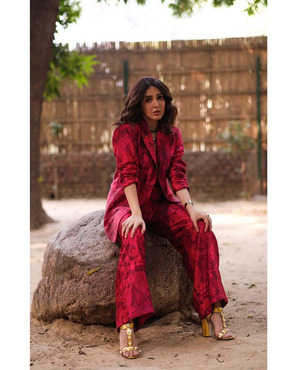 Firey Red Pant Set
