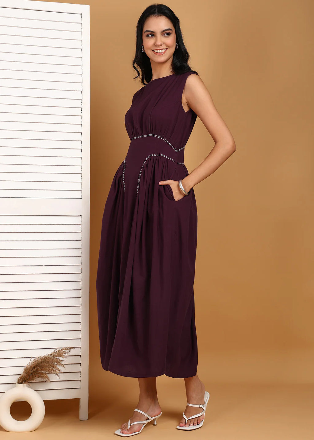 Prague Plum Dress