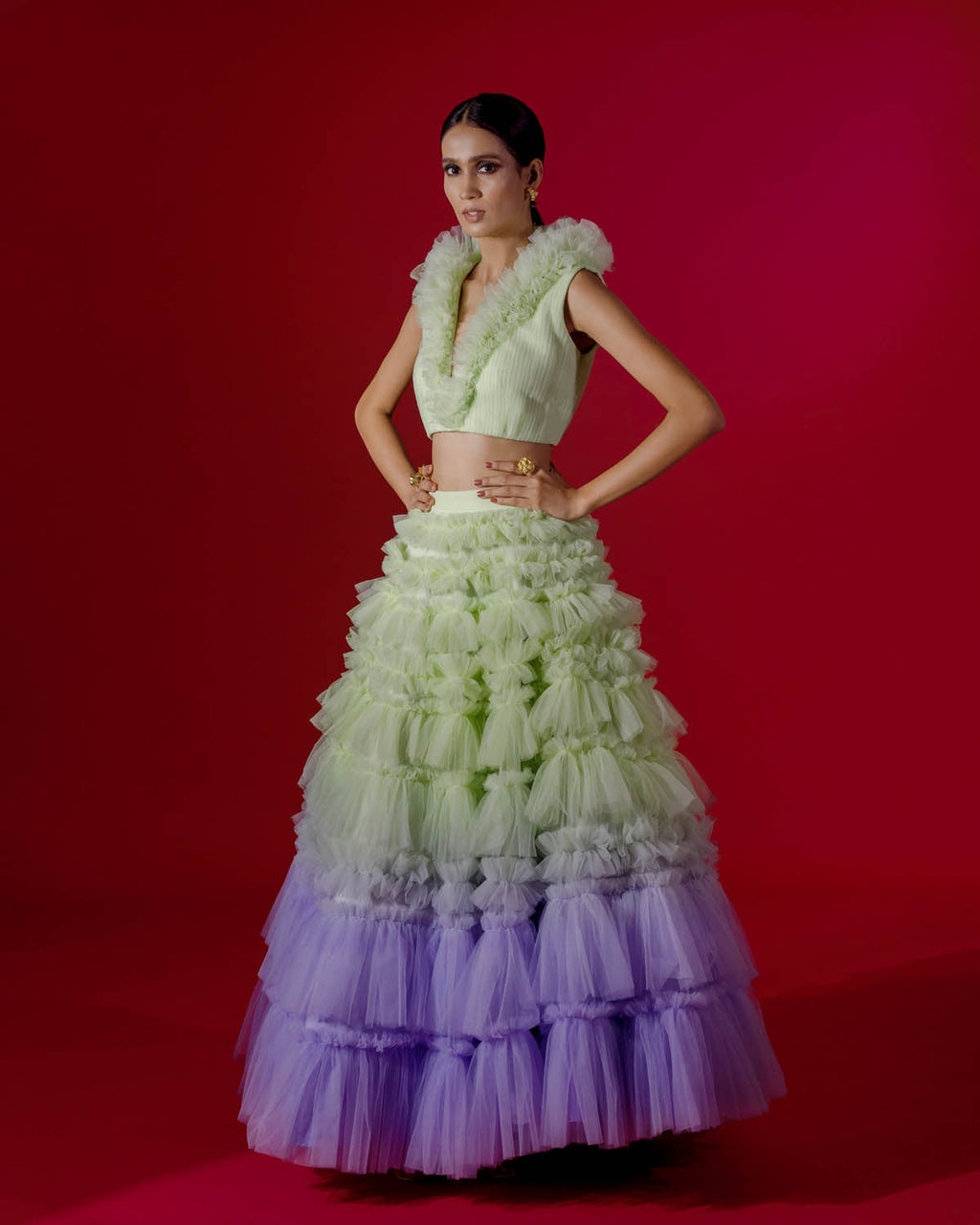 Calypso Ruffled Skirt Set