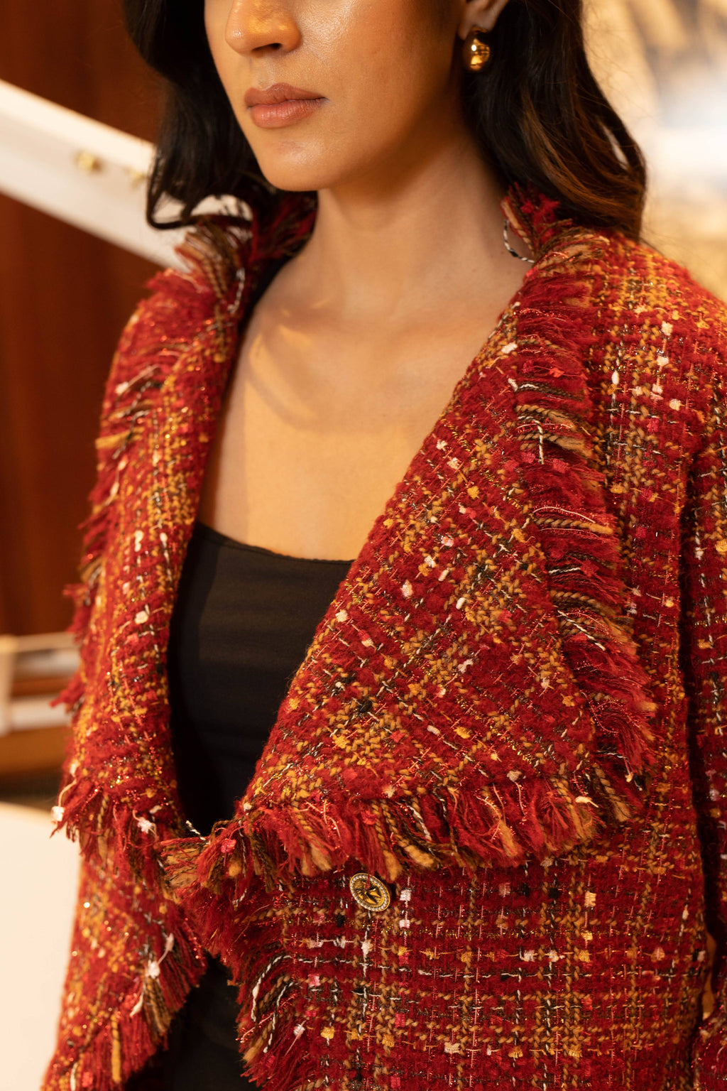 Sophia Tweed Wrap