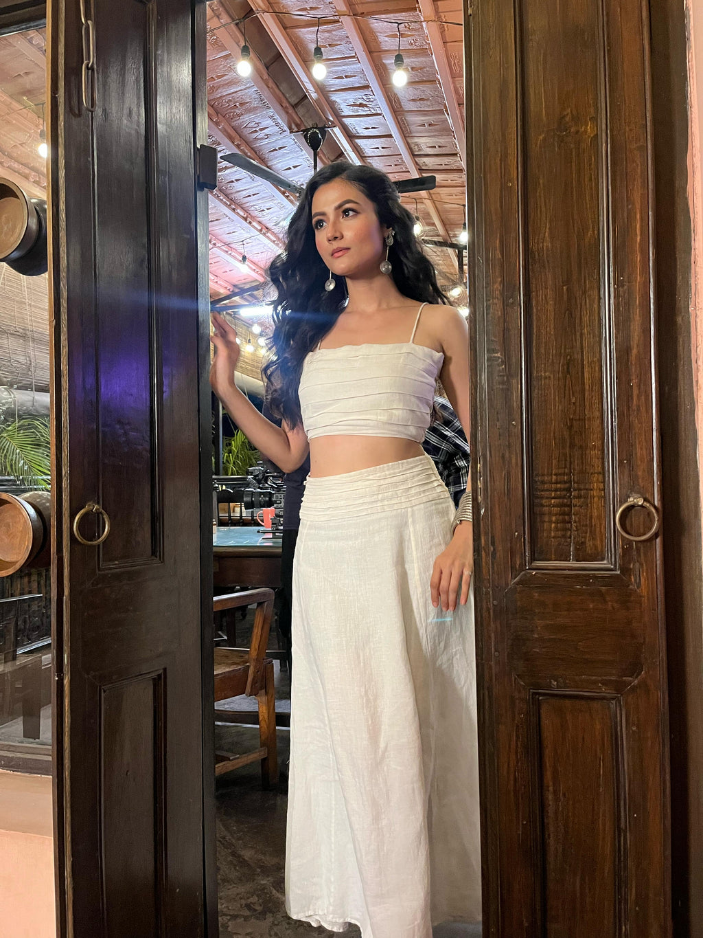 Nadia Off White Skirt Set