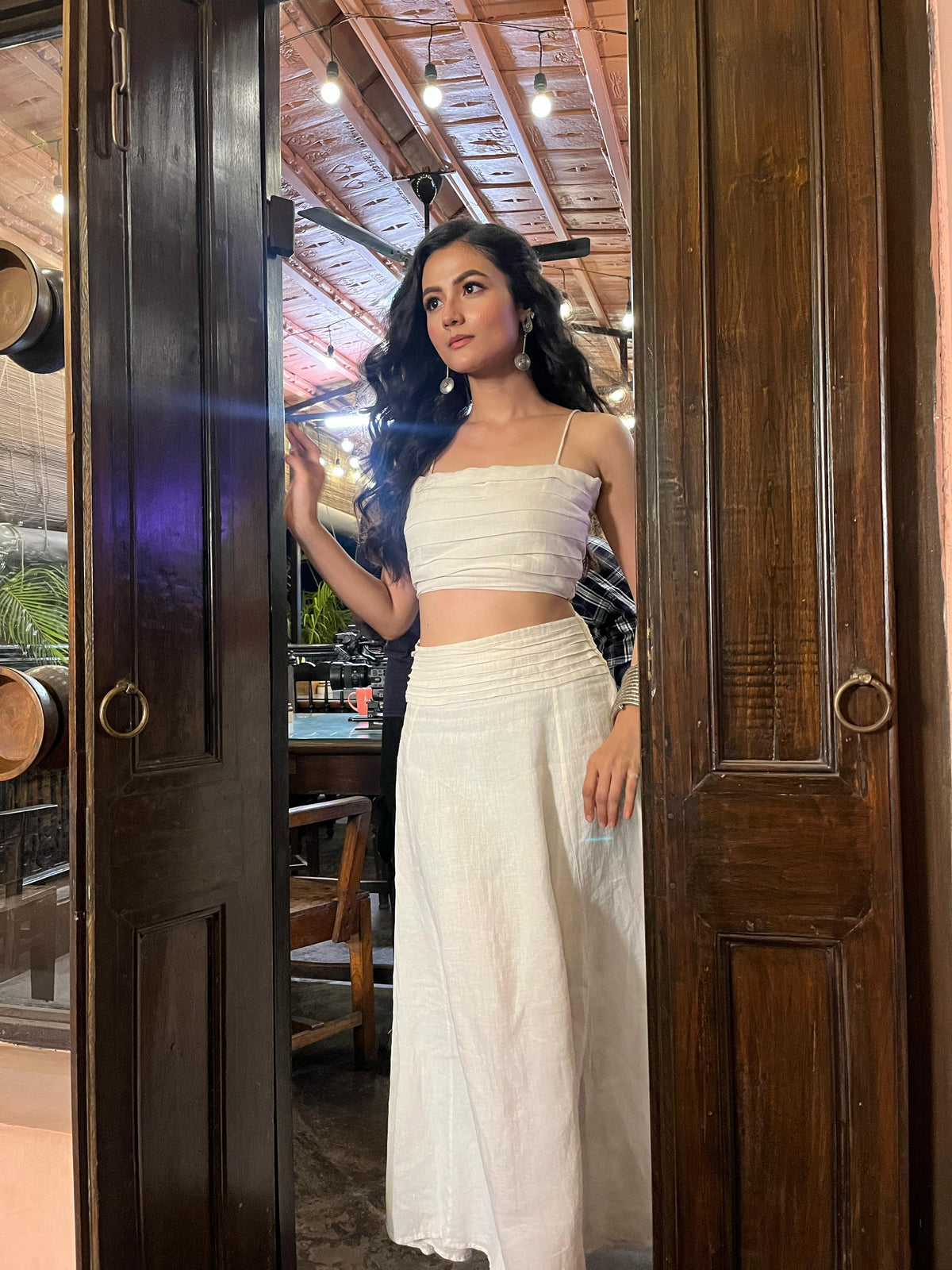 Nadia Off White Skirt Set