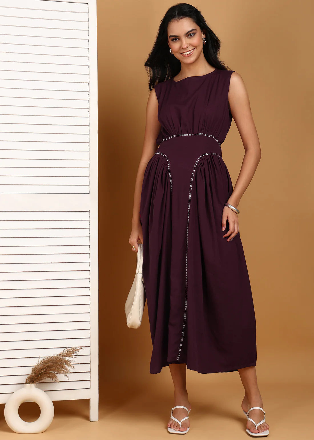 Prague Plum Dress