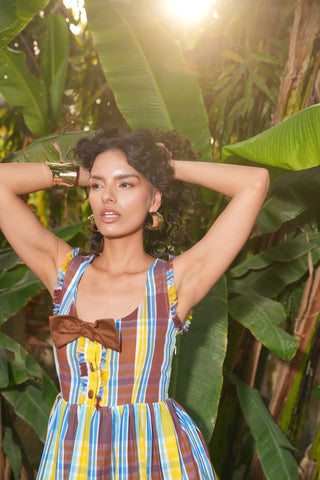 Willow Plaid Print Dress