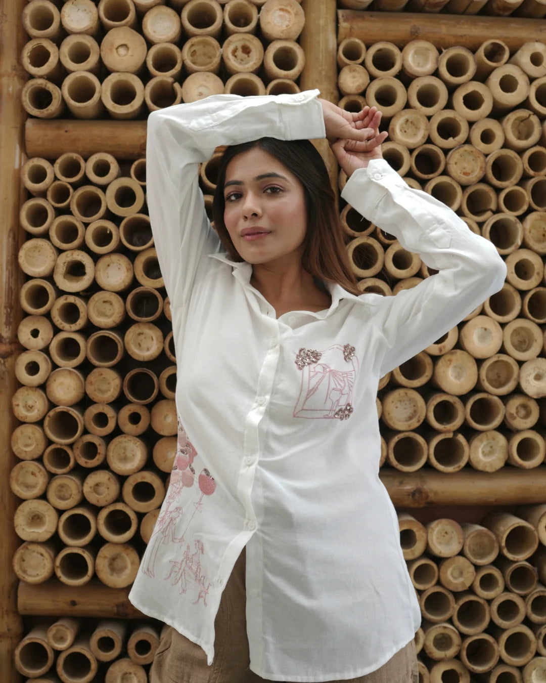 Sangria Style Shirt (White)