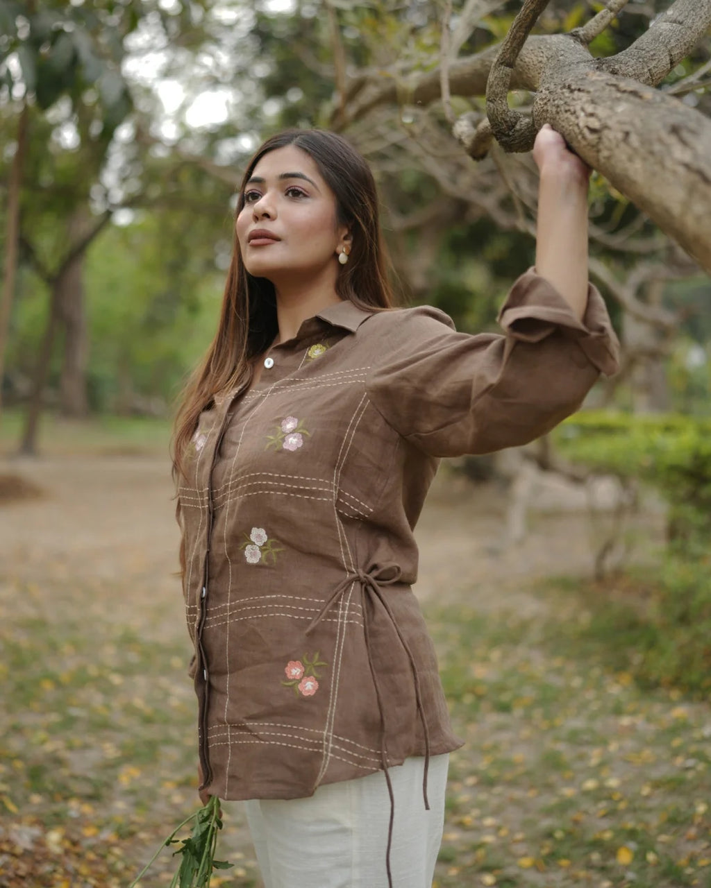 Petal Grid shirt
