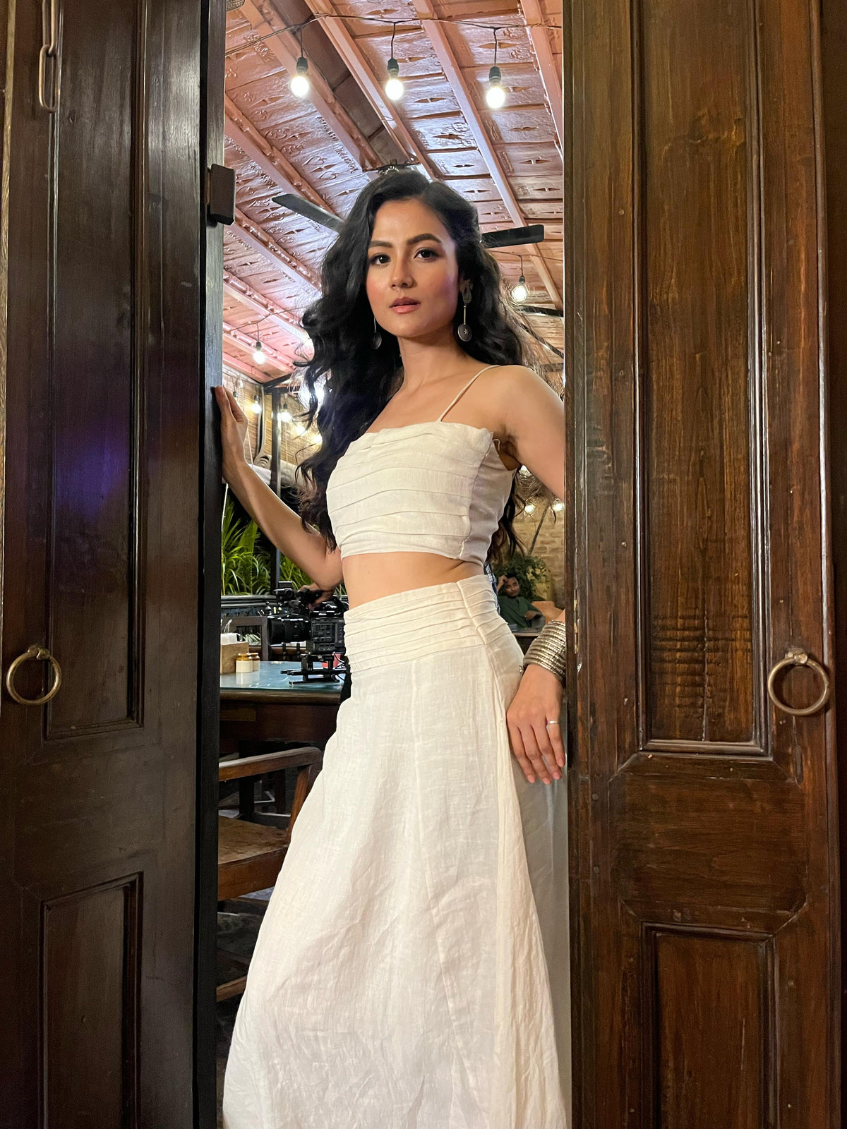 Nadia Off White Skirt Set