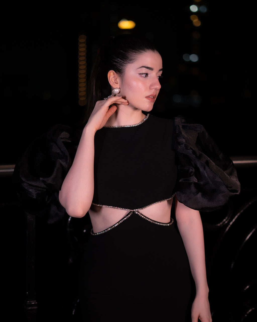 Audrey Rhinestone Gown
