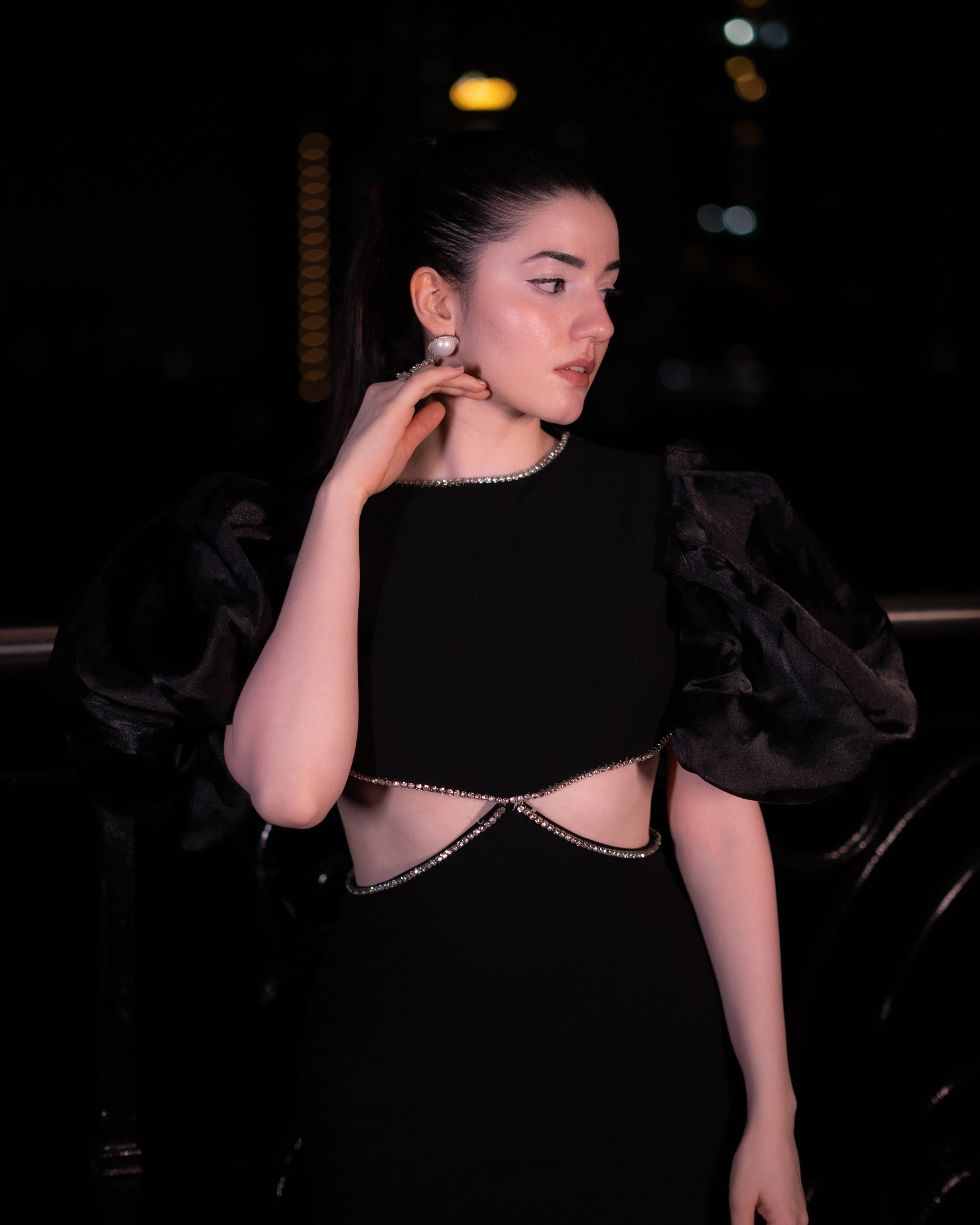 Audrey Rhinestone Gown