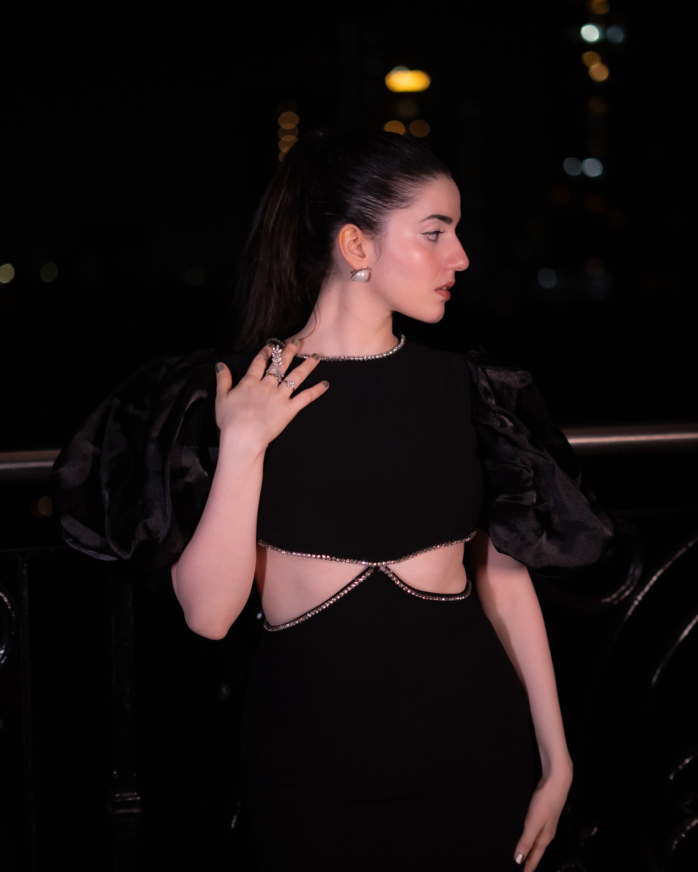 Audrey Rhinestone Gown