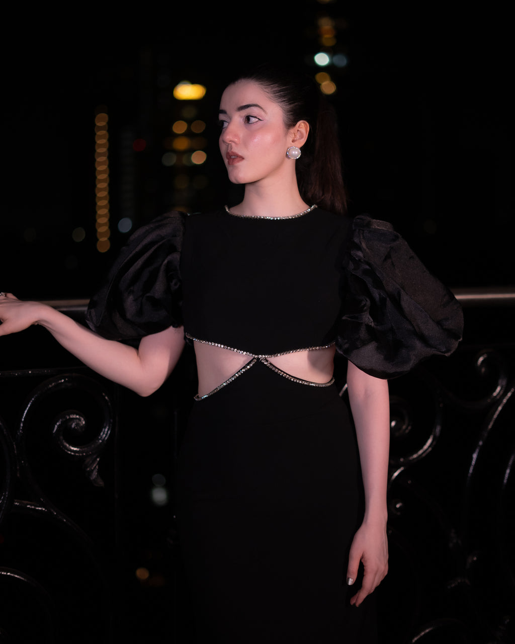Audrey Rhinestone Gown