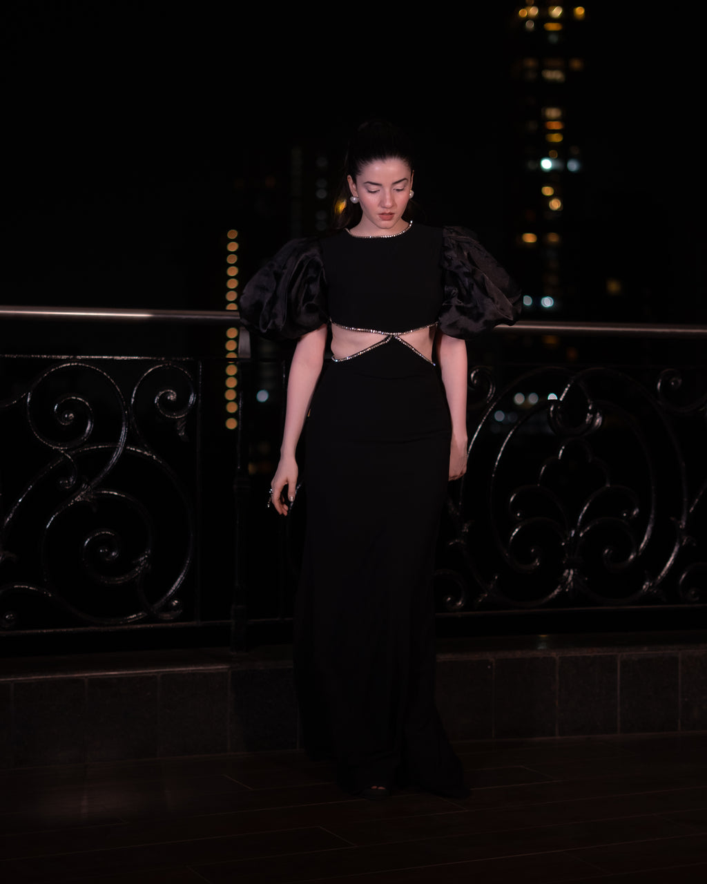 Audrey Rhinestone Gown