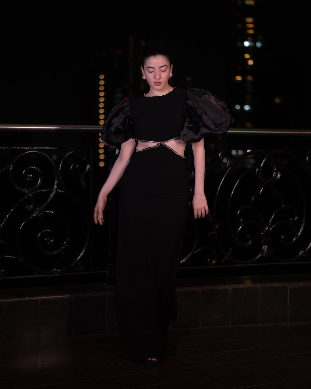 Audrey Rhinestone Gown