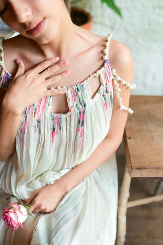 Pearl Noir Midi Dress