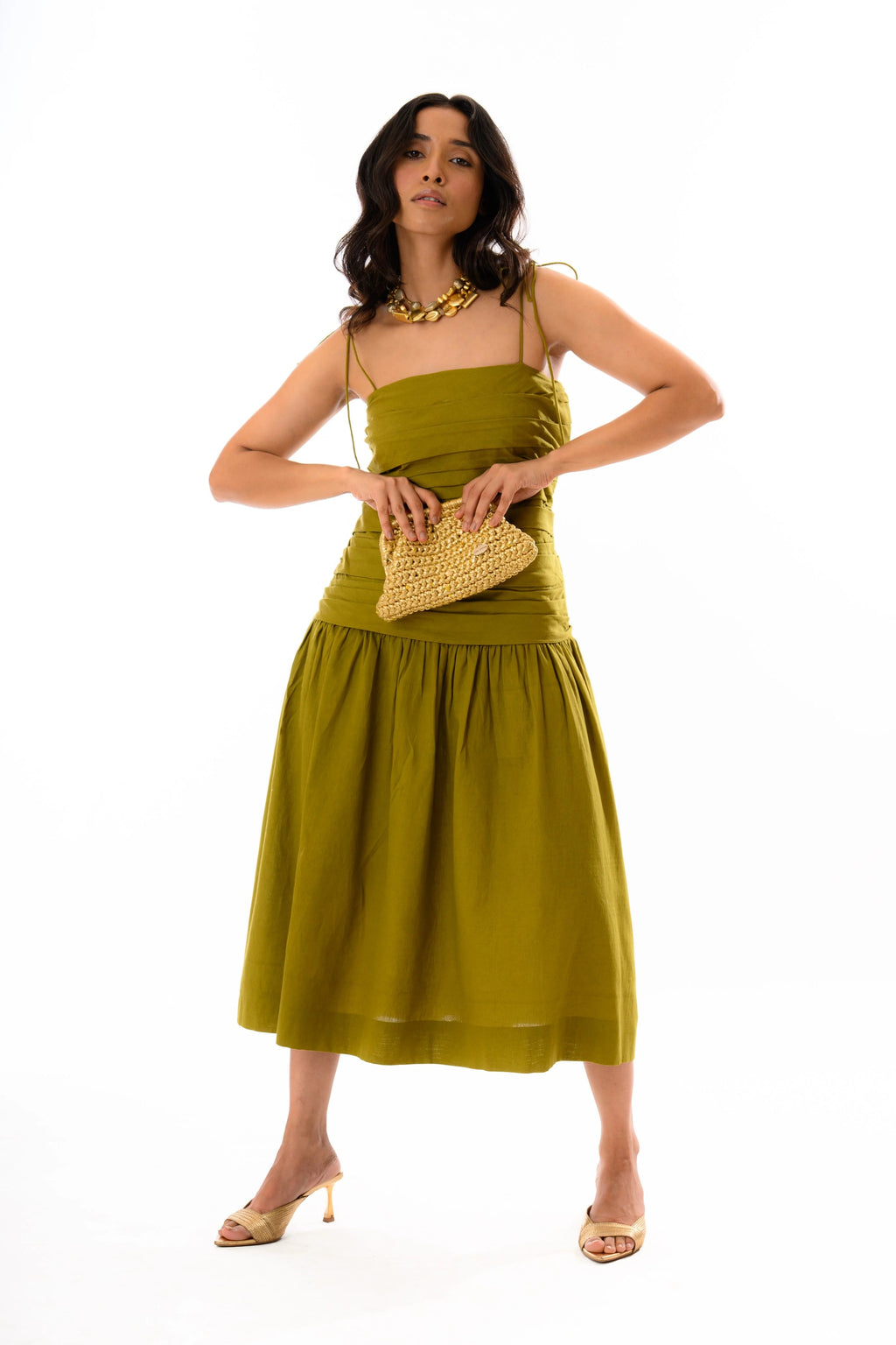 Olive Aura Dress