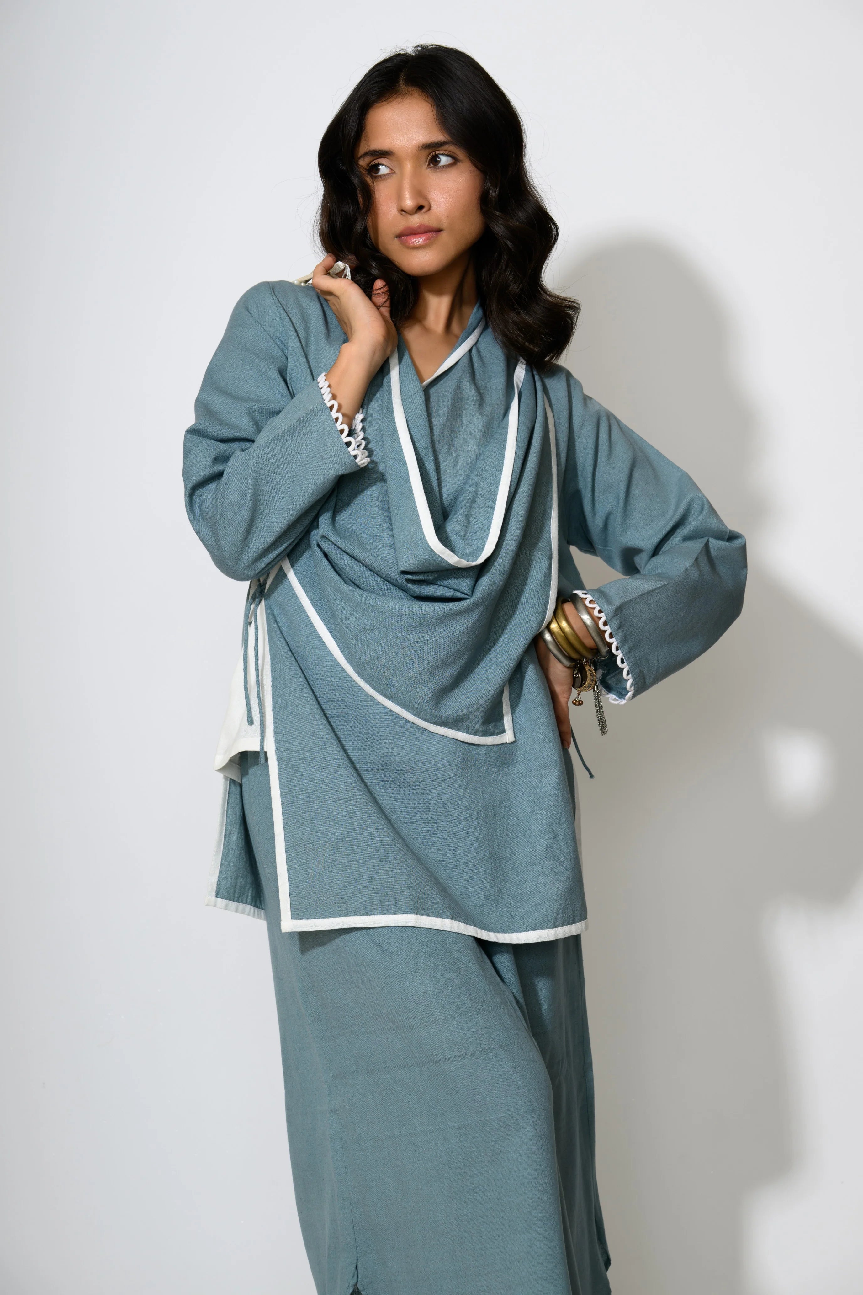 Azure Wrap Set
