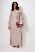 Dust Rose Corset Maxi Dress