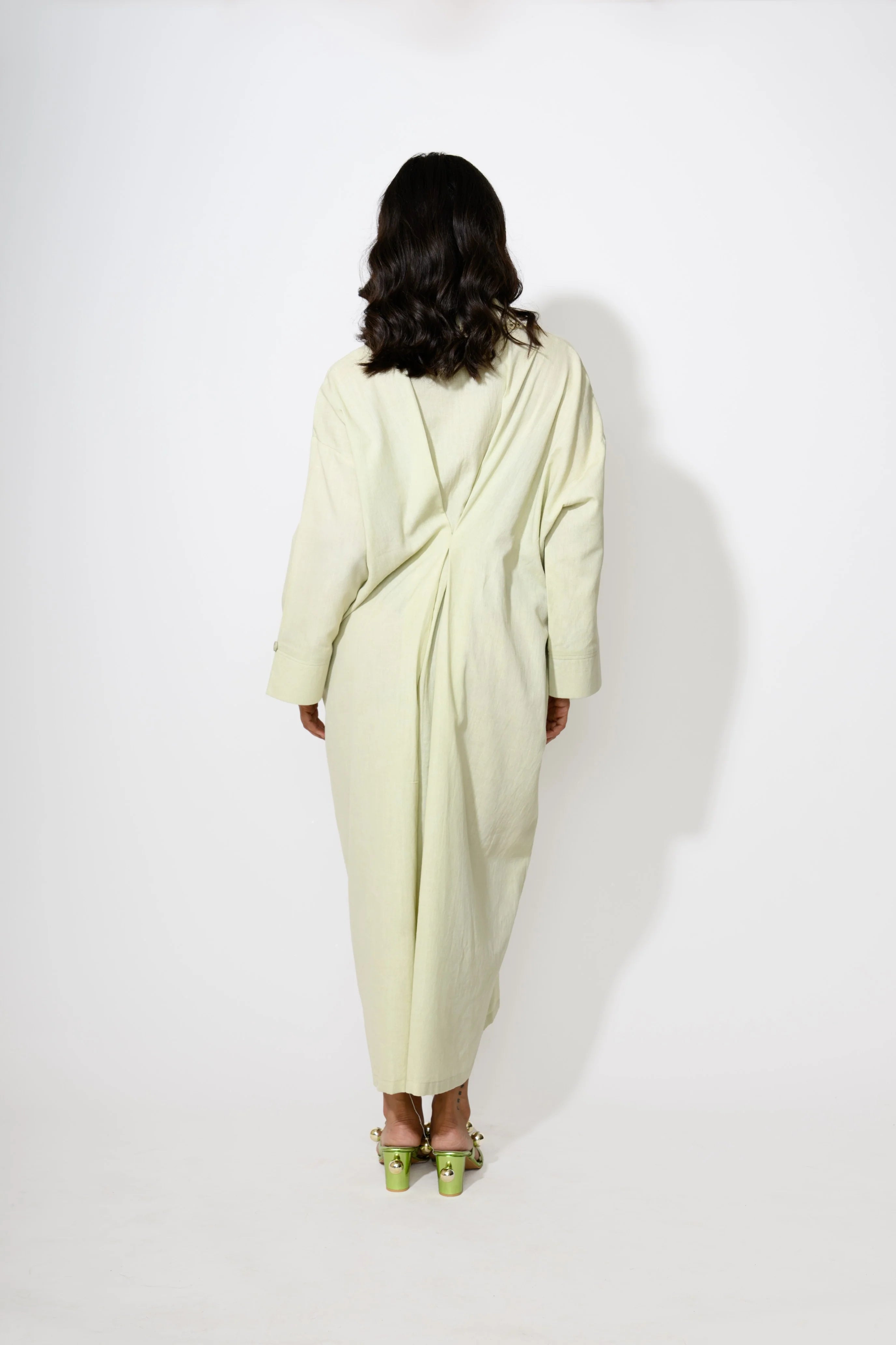Elara Sculpted Shirt Dress