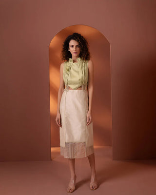 Silk Detailed Dress