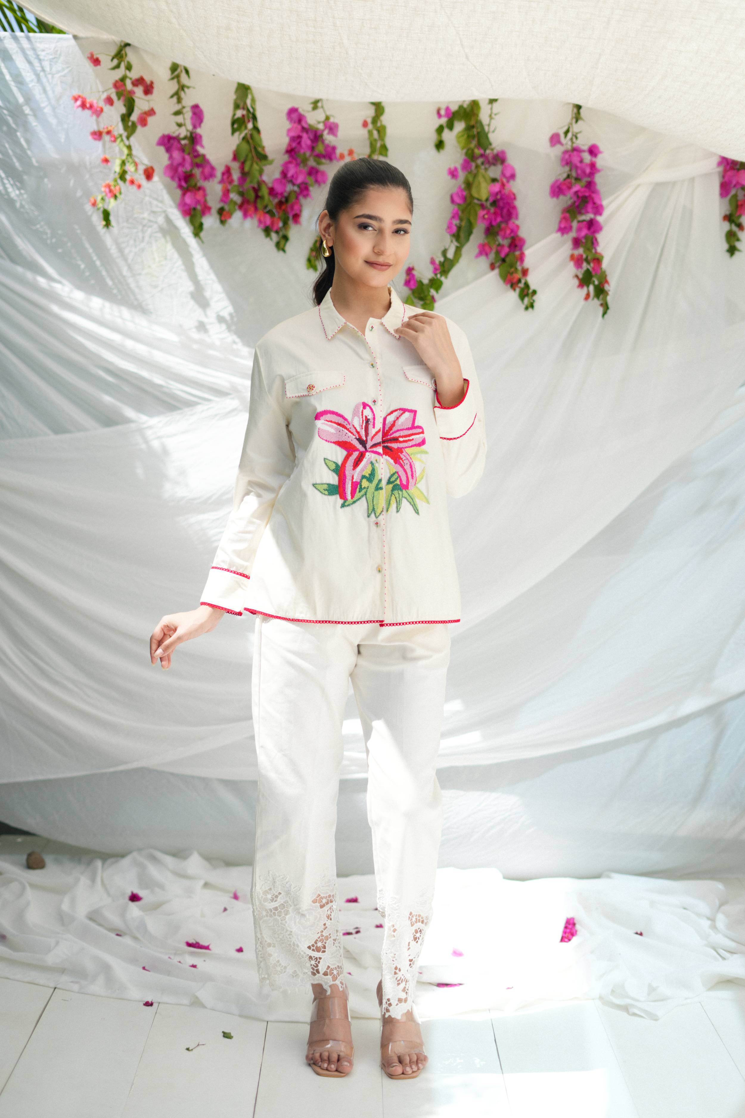 Lila Shirt Set