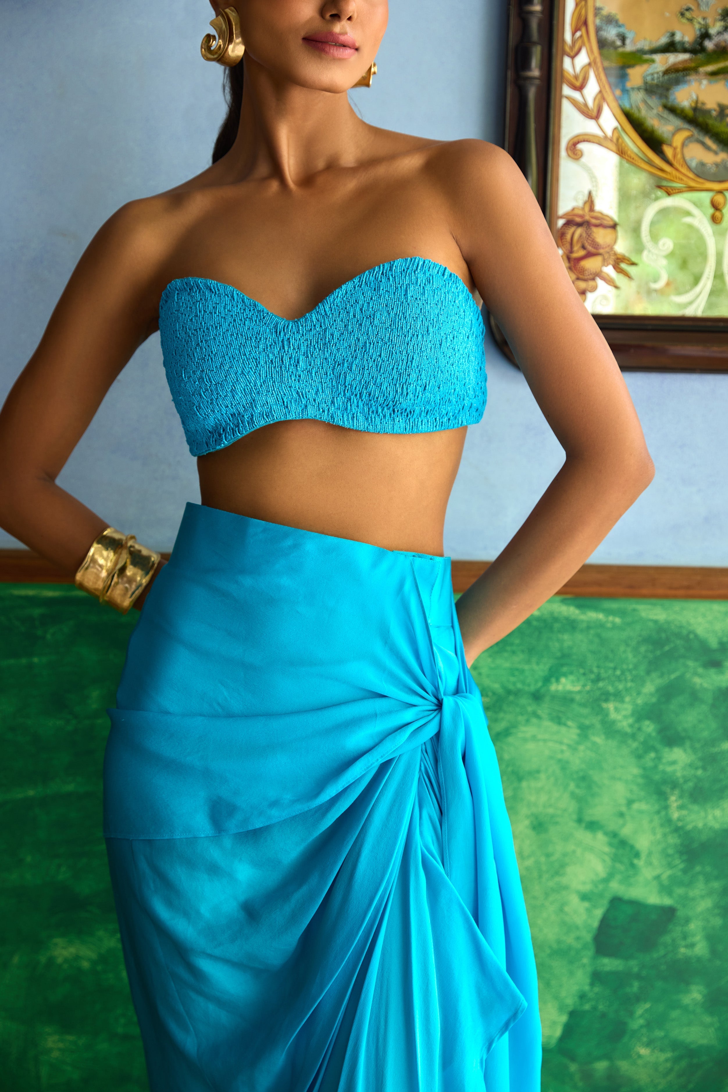 Layla Bead Work Skirt Set
