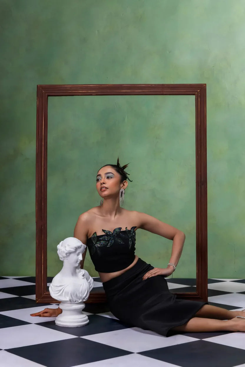 Emerald Muse Skirt Set