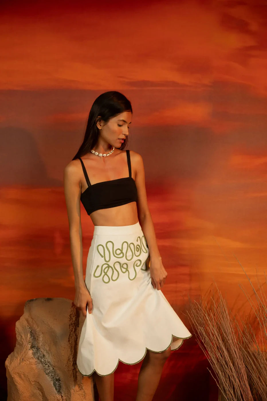 Corda Hem Skirt