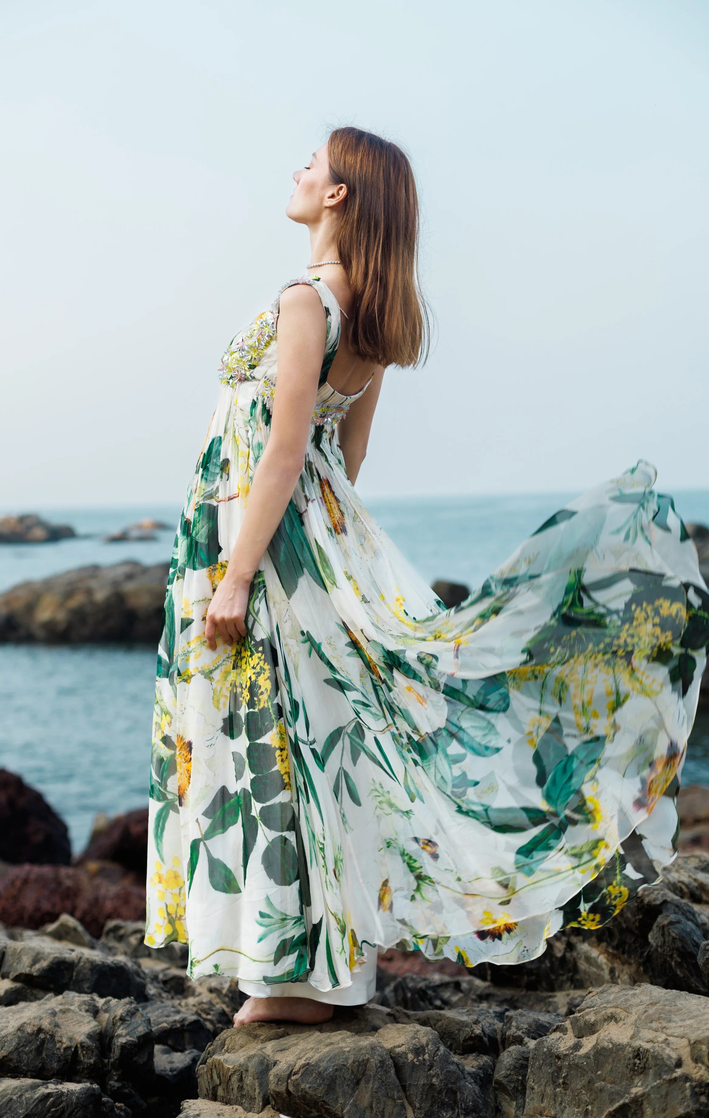 Seaside Bloom Gown