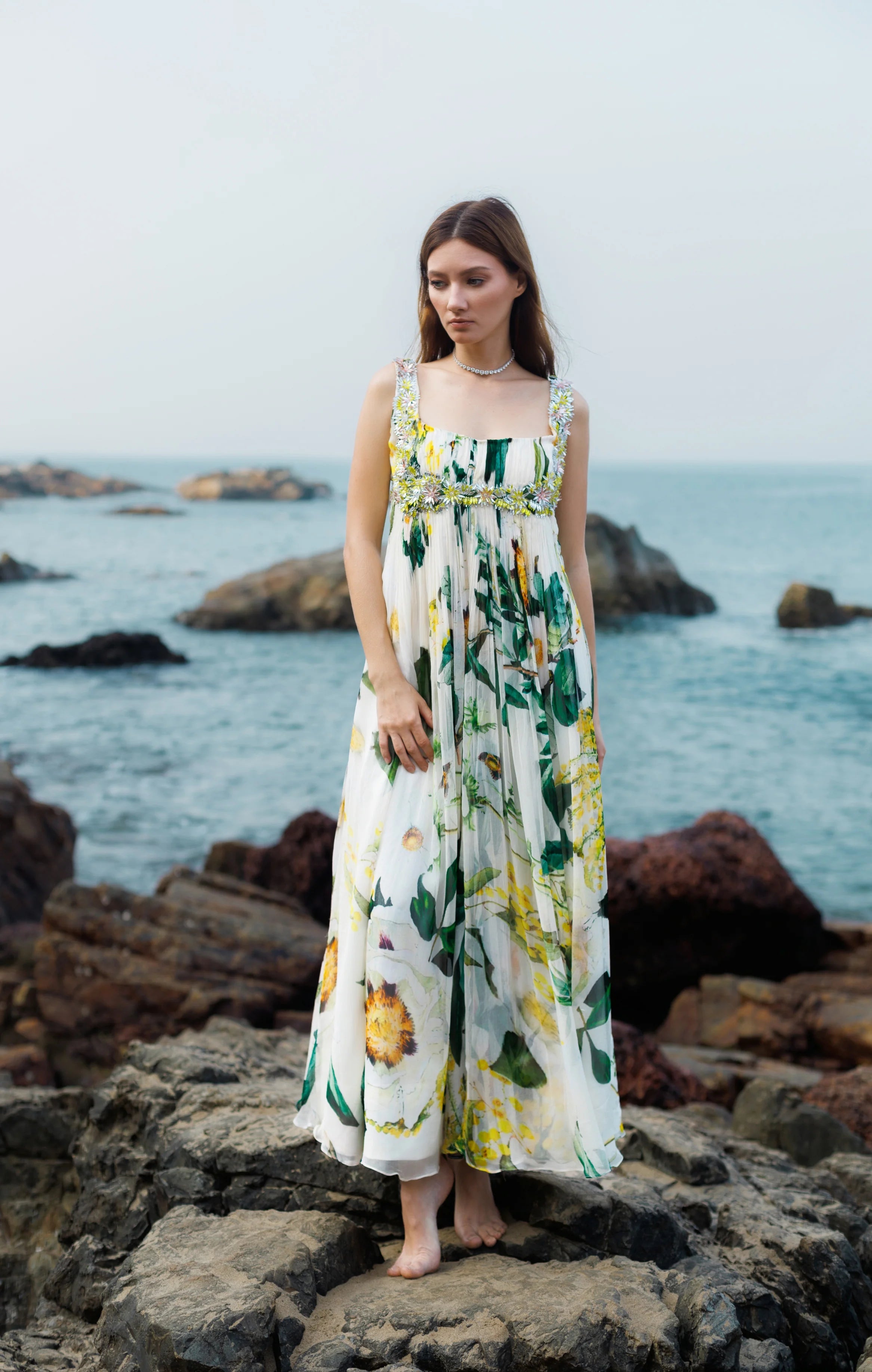 Seaside Bloom Gown