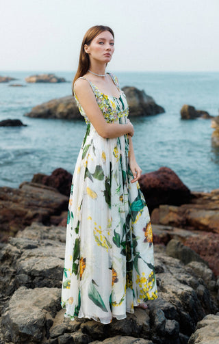 Seaside Bloom Gown