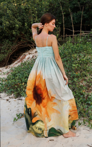 Sunflower Pleated Dress