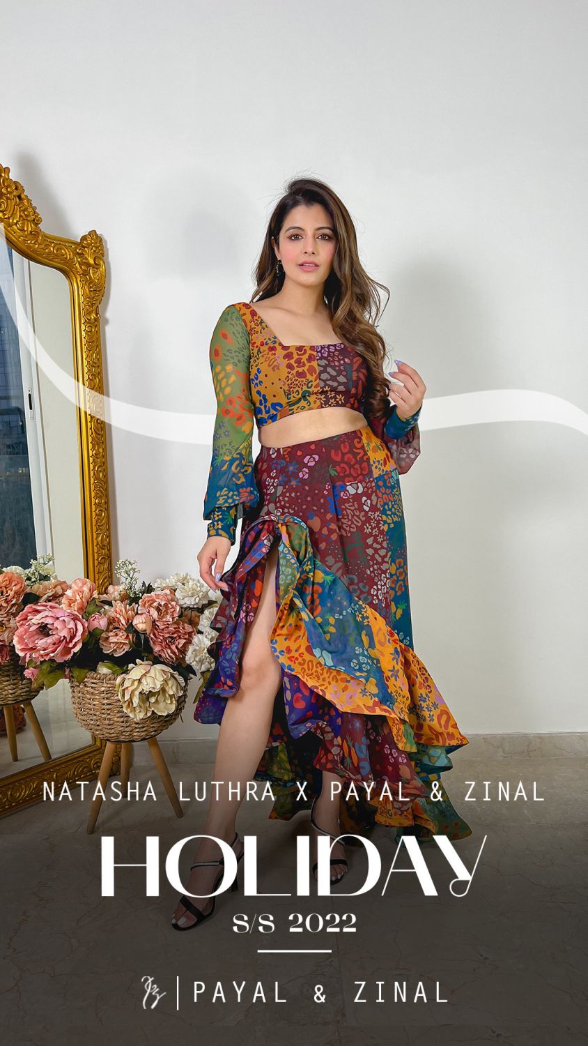 Fruit Print Ruffle Set