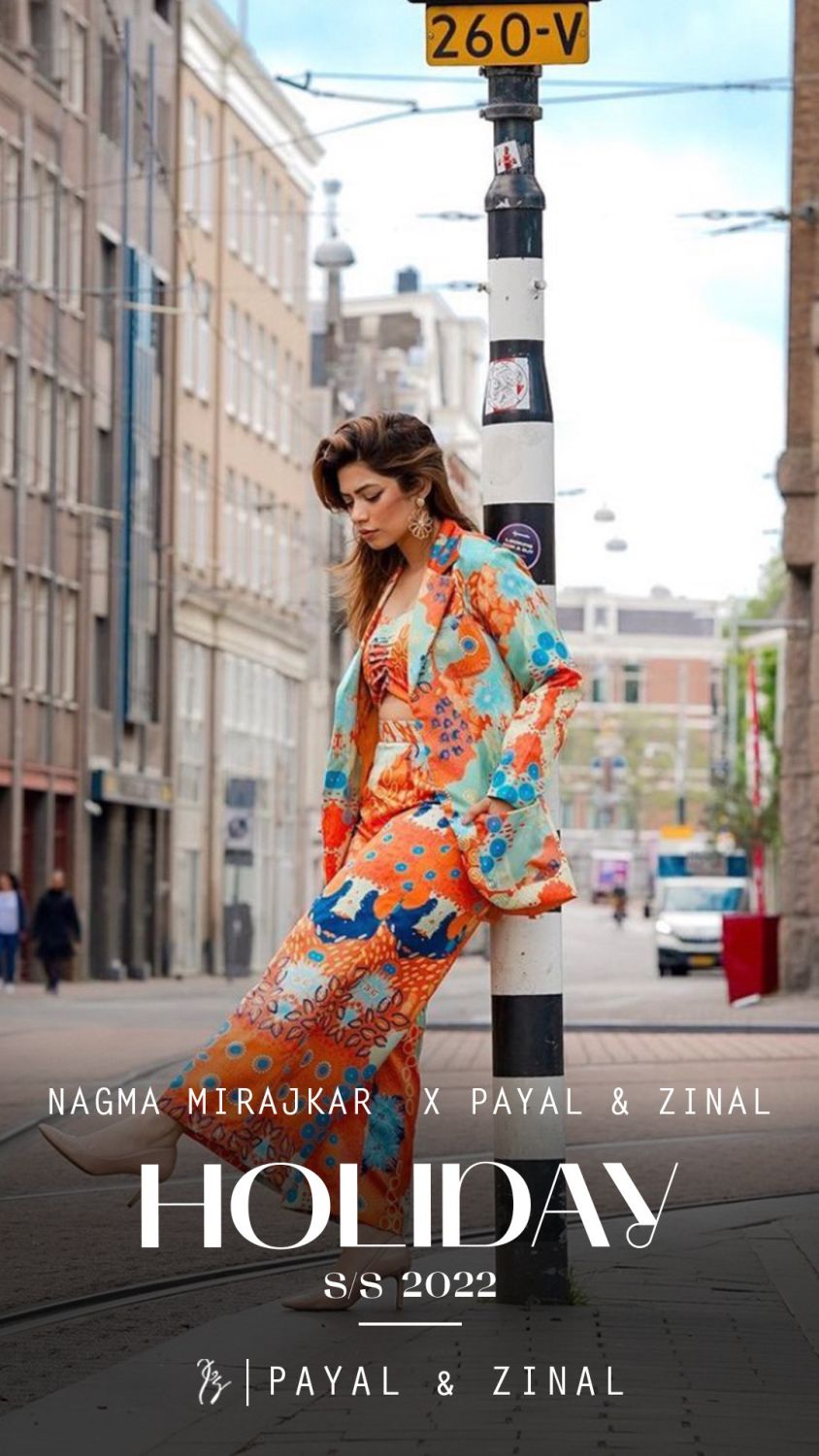 Ocean Print Blazer Set