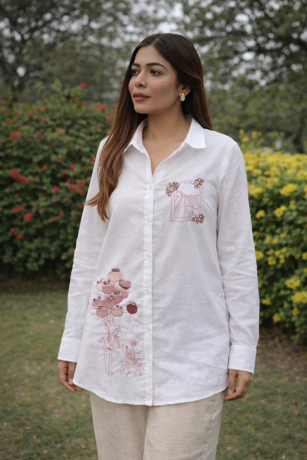Sangria Style Shirt (White)