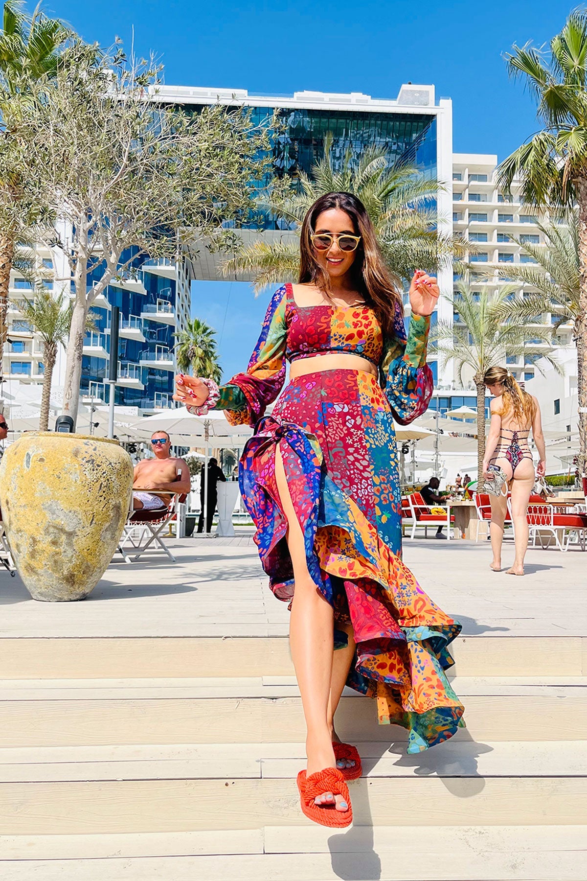 Fruit Print Ruffle Set