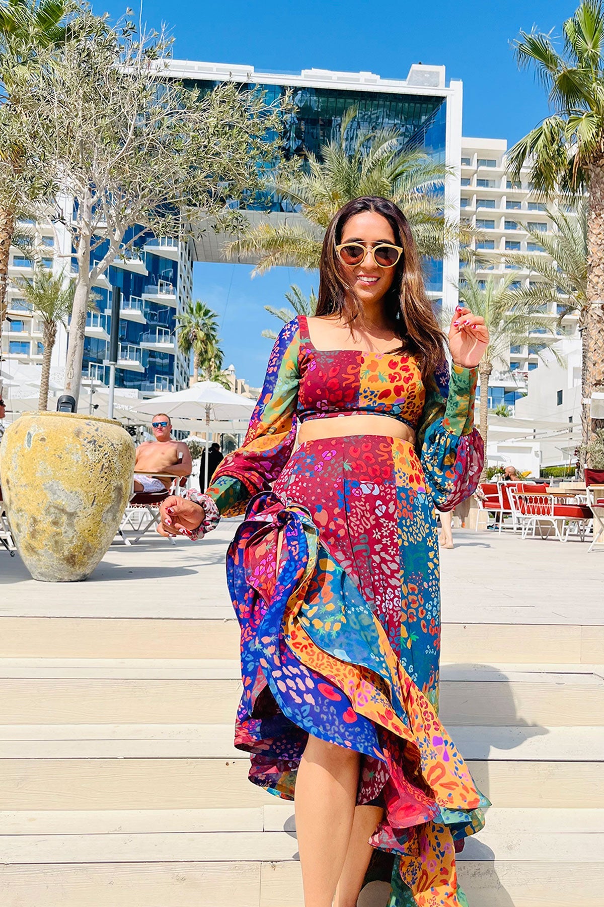 Fruit Print Ruffle Set