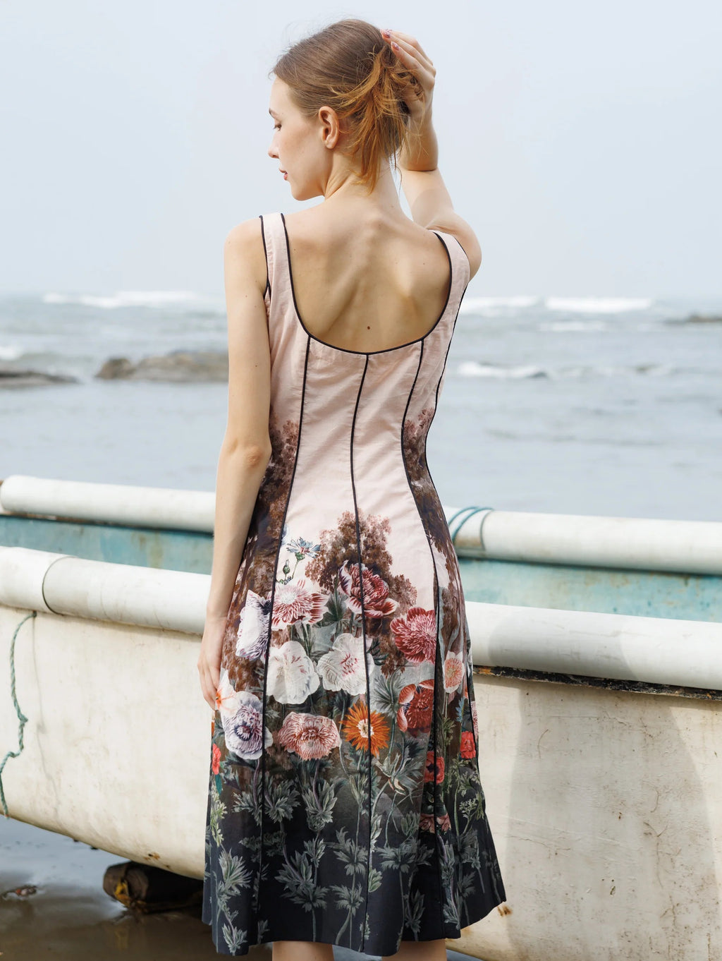 Peach Forest Crump Dress
