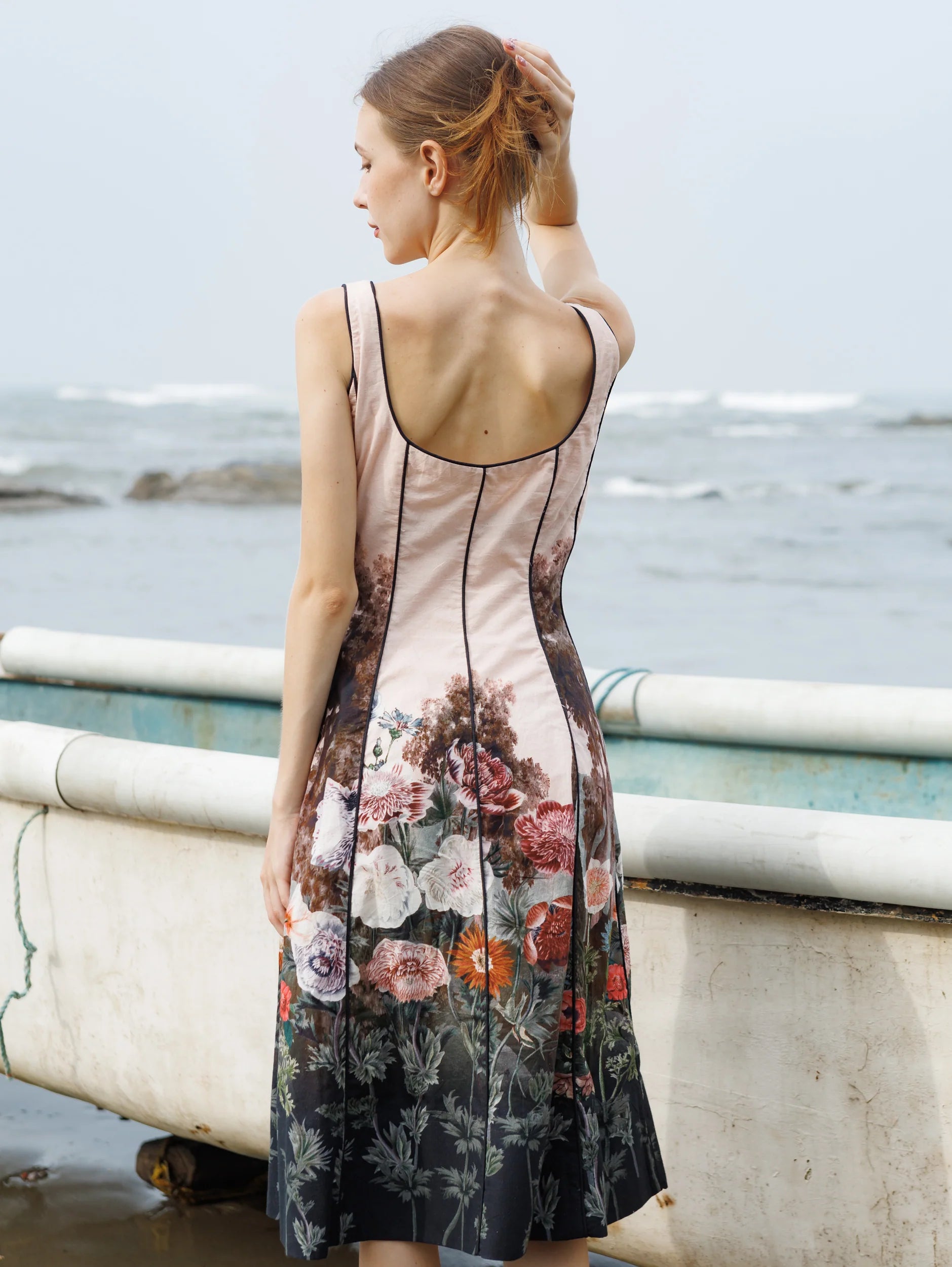 Peach Forest Crump Dress