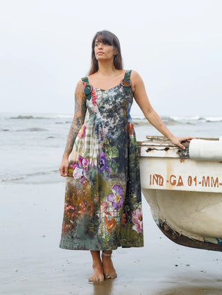 Fern Whisper Buckle Dress