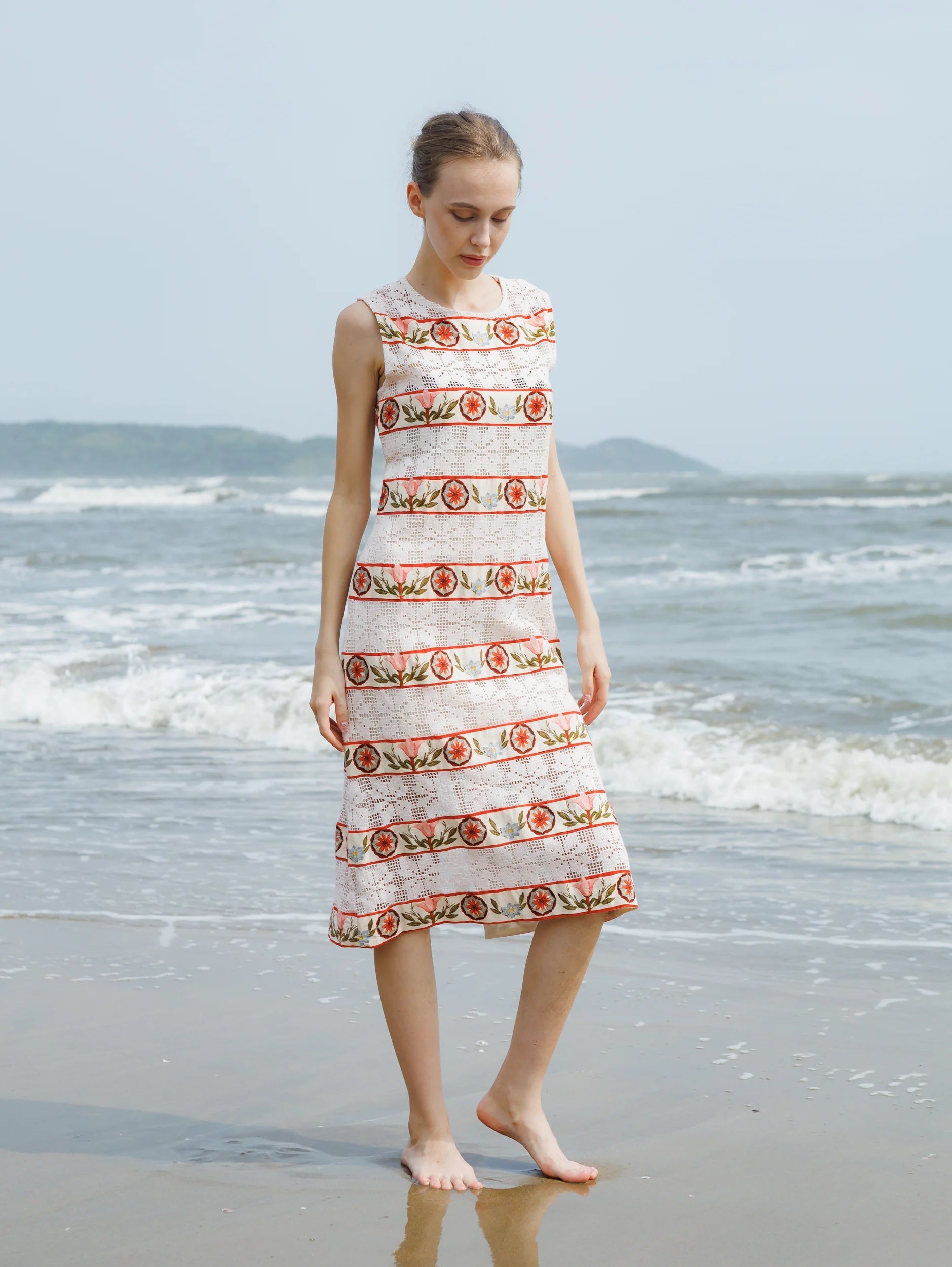 Cloud Pink Whisper Midi Dress