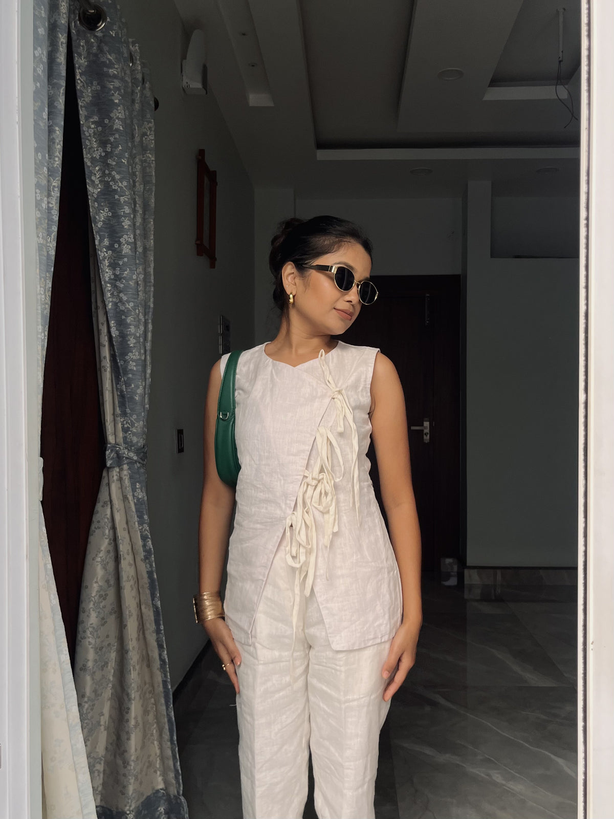 Tie Me Up Off White Top
