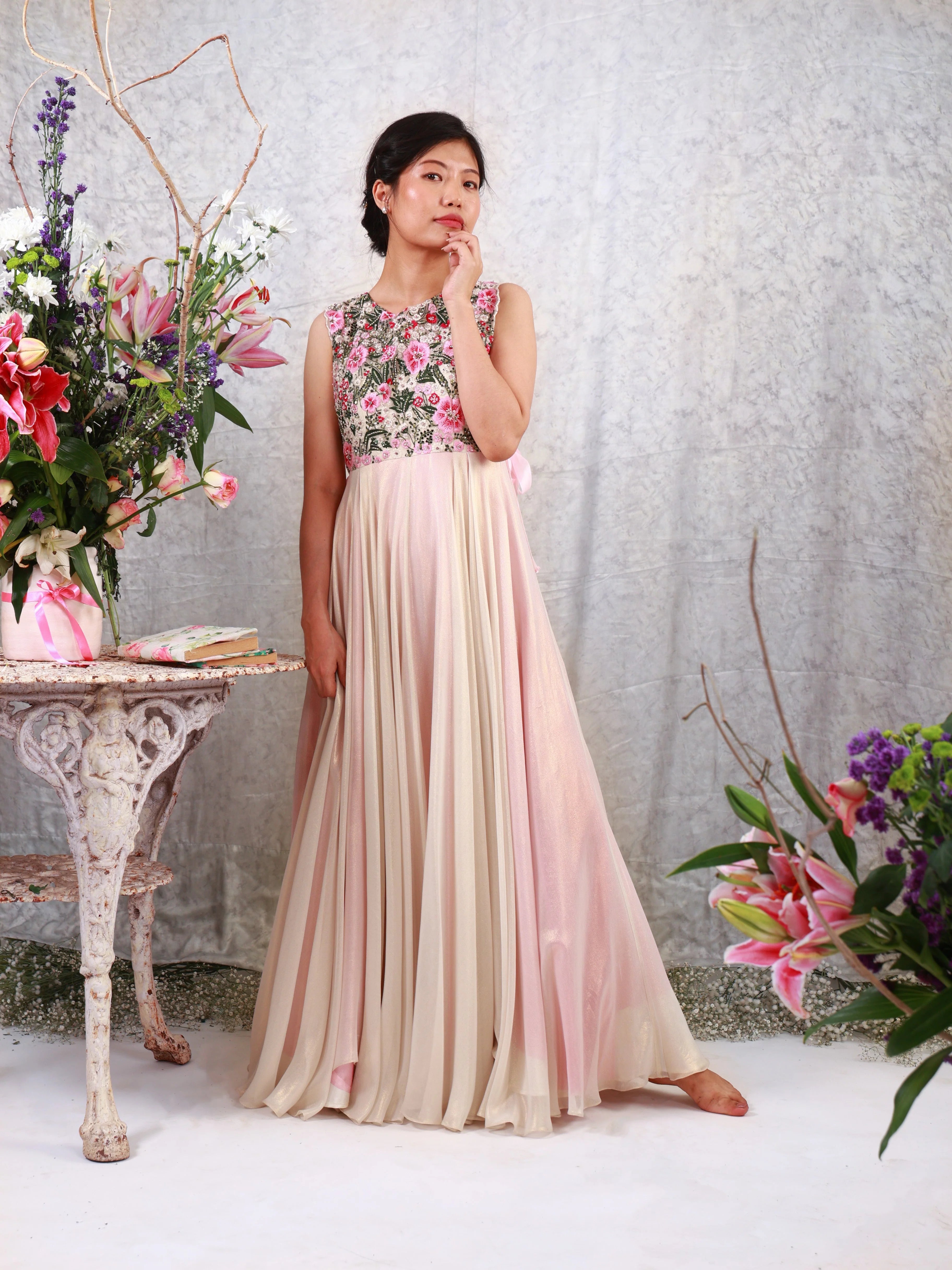 Cloud Kiss Embroidered Dress